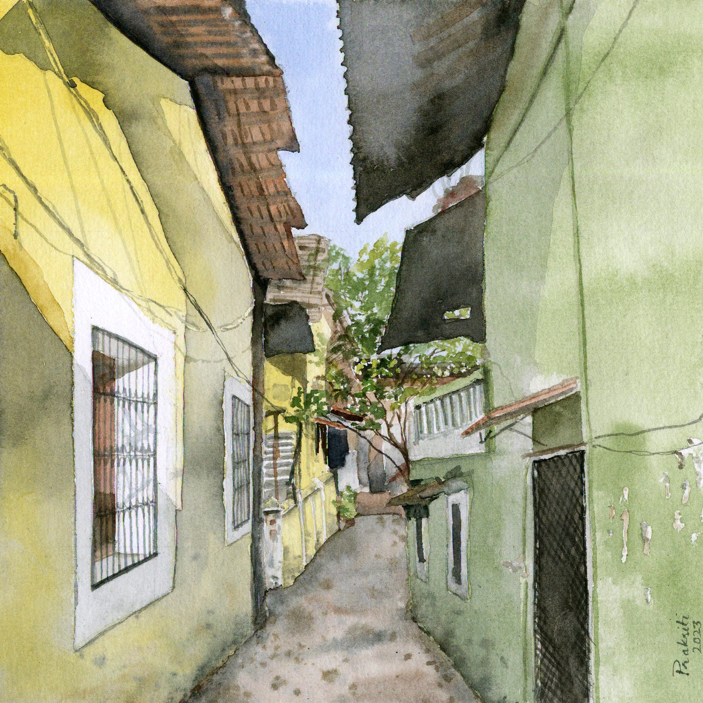 Alleys of Fountainhas,Panjim